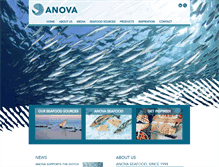 Tablet Screenshot of anovaseafood.com